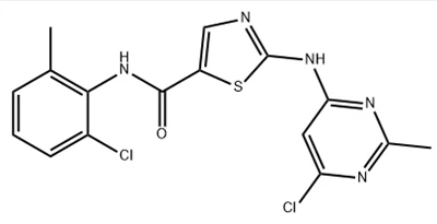 n - (2-chloro-6-methylphenyl) -2-[((6-chloro-2-methyl-4-pyrimidinyl) อะมิโน] -5-thiazolecarboxamide CAS หมายเลข: 302964-08-5-5